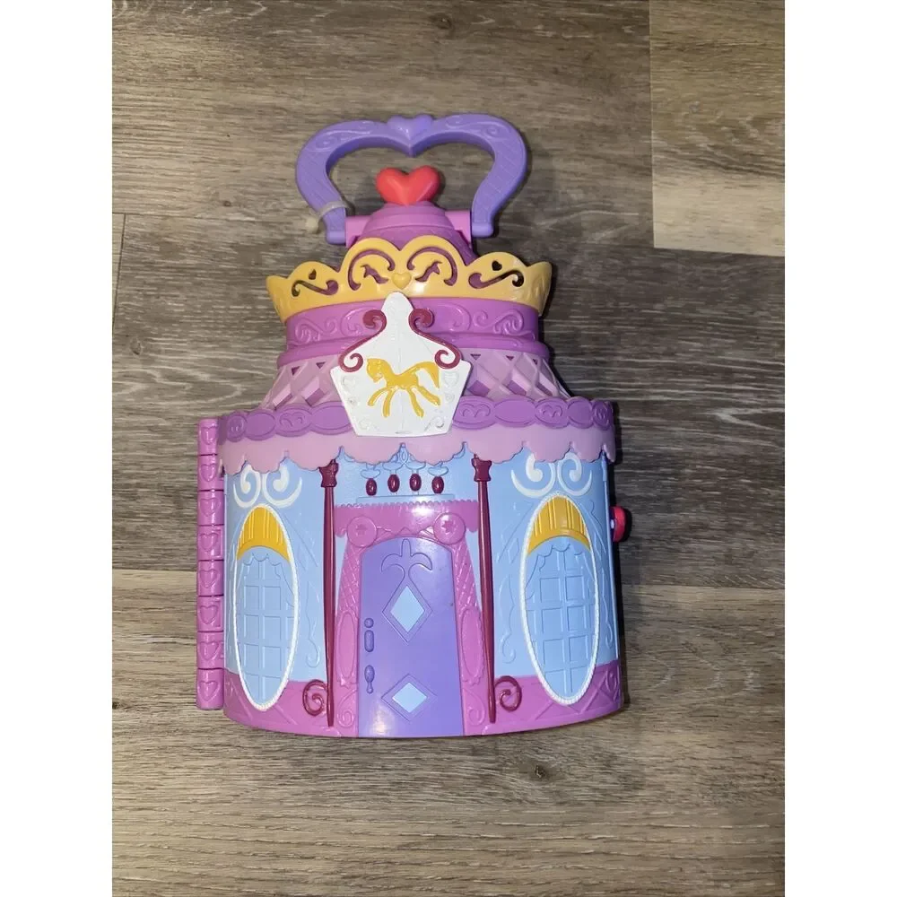 My Little Pony - Portable Castle House Case Flip Card Rooms - 2014  With 2 Ponys
